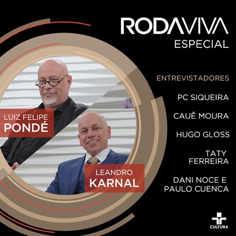 Influenciadores digitais: Roda Viva com Leandro Karnal e Luis Felipe Pondé