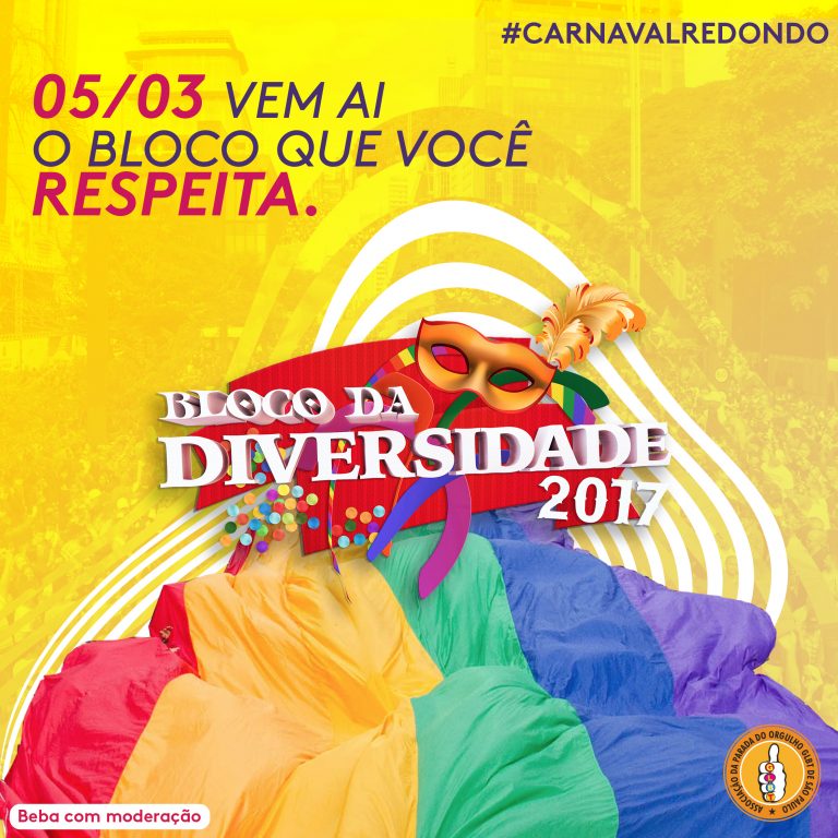 Alinne Rosa agita o Bloco da Diversidade da Parada LGBT de São Paulo dia 05/03