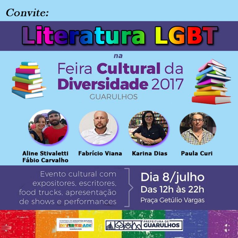 Livros com temática LGBT na Feira Cultural da Diversidade em Guarulhos/SP