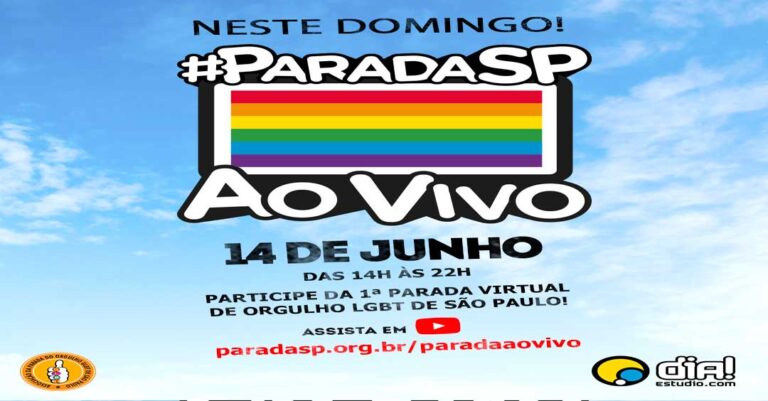 Dia Estúdio e APOGLBT SP realizam a 1ª Parada Virtual do Orgulho LGBTQIA+ de São Paulo em parceria com o YouTube Brasil